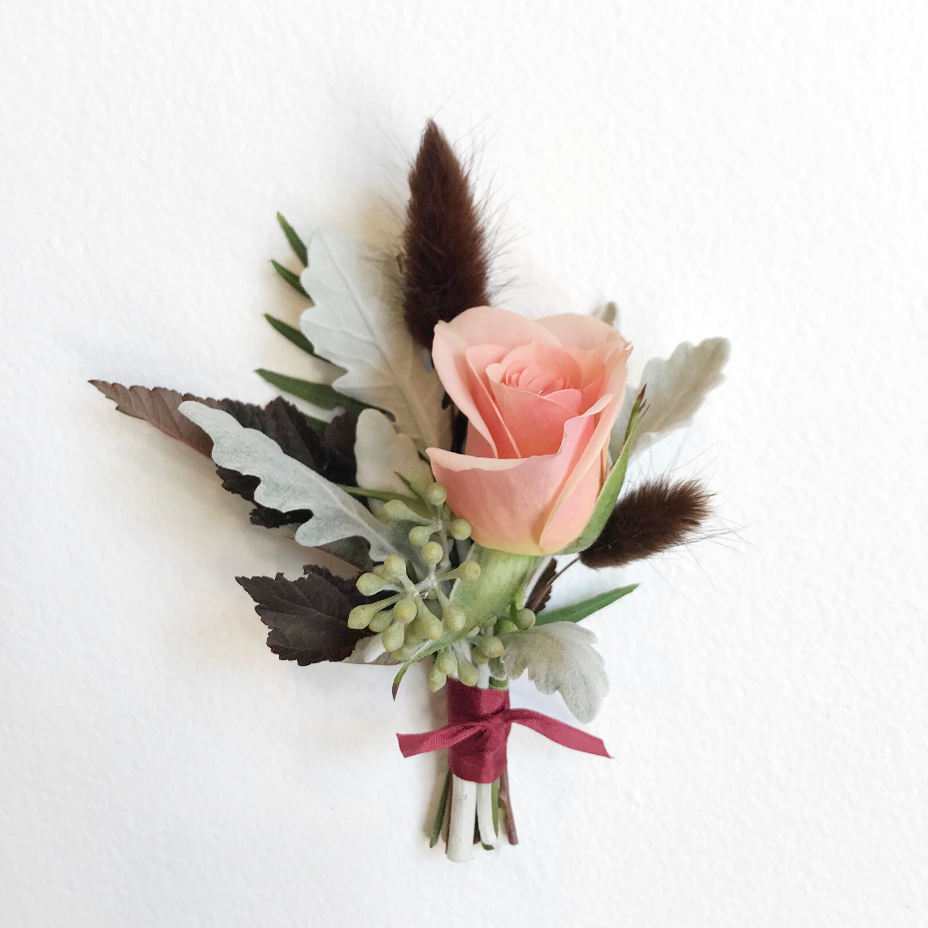 Ruby Palette Boutonniere